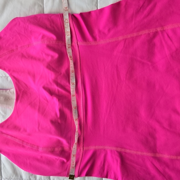 Lululemon Run Fast Track Tank Top Racerback Pink Bright Size 6 - Picture 6 of 8